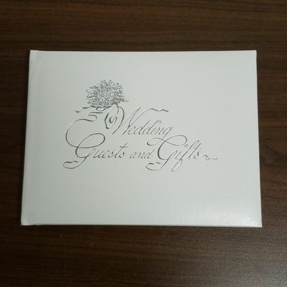 Wedding guest book with box